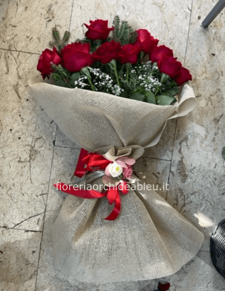Rose rosse da comporre in mazzo per numero di steli.