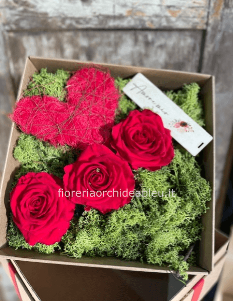Flower Box con rose